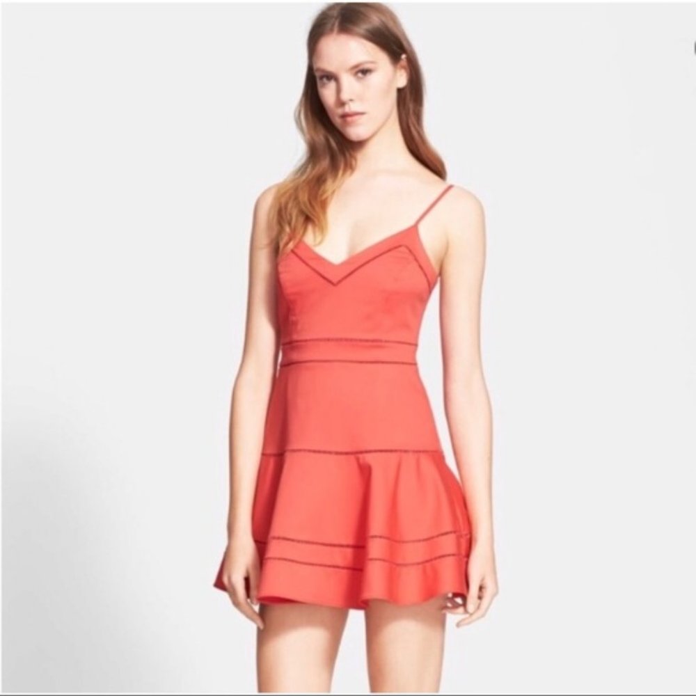 NWT PARKER 'Gunther' Fit & Flare Dress Coral